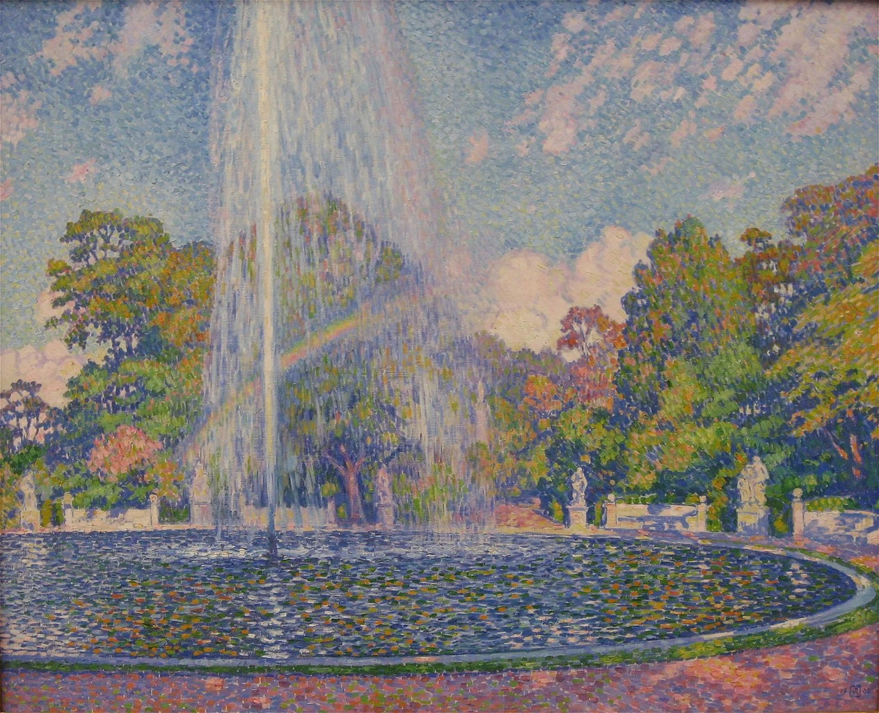 Fontana nel parco Sanssouci a Potsdam, 1903 - Neue Pinakothek di Monaco